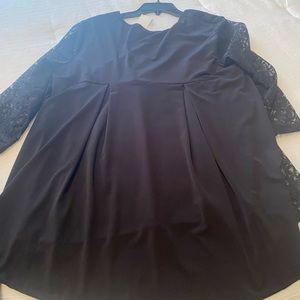Cato black laced front blouse with liner and plain  in the back